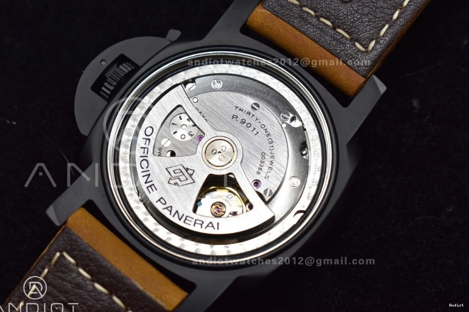 Real Asso Clone O PAM441 Brown Ceramic on SBF Strap Best Edition 1:1 P.9001 Super 0316